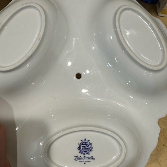 Weimar 3 section porcelain tray made in Germany - Picture 2 of 7